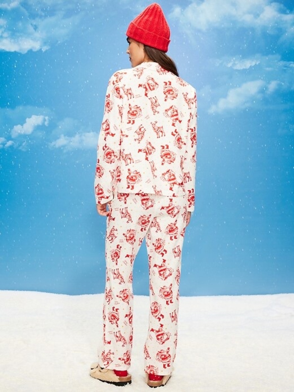 Old Navy Printed Flannel Pajama Bottoms - Picture 4 of 6
